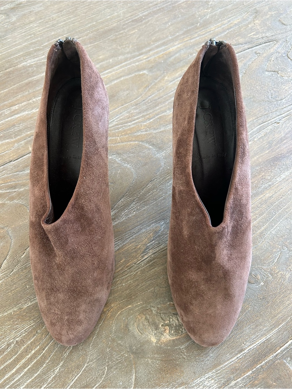 J. Crew Brown Suede Ankle Booties